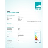 EGLO 92059 | Eglo-LS-Flex-IP Eglo LED szalag lámpa vezeték kapcsoló vezetékkel, villásdugóval elátott 4x LED 954lm + 2x LED 4000K fehér