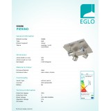 EGLO 93696 | Pierino Eglo spot lámpa elforgatható alkatrészek 4x LED 1920lm 3000K matt nikkel, króm
