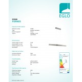 EGLO 93908 | Fornes Eglo függeszték lámpa 1x LED 1800lm 3000K matt nikkel