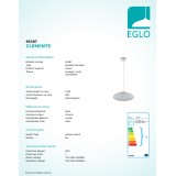 EGLO 95287 | Clemente Eglo függeszték lámpa 3x E27 króm, átlátszó, kristály