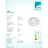 EGLO 95605 | Stellato Eglo mennyezeti lámpa 1x E27 fehér