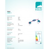 EGLO 95942 | Laia-1 Eglo spot lámpa elforgatható alkatrészek 2x GU10 480lm 3000K színes