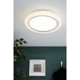 EGLO 96024 | Capasso Eglo fali, mennyezeti lámpa kerek 1x LED 2600lm 3000K fehér, króm