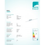 EGLO 96316 | Parri Eglo mennyezeti lámpa elforgatható alkatrészek 3x LED 1950lm 3000K króm, fehér