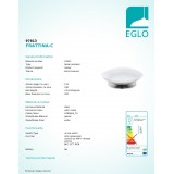 EGLO 97813 | EGLO-Connect-Frattina Eglo asztali okos világítás 11,5cm vezeték kapcsoló szabályozható fényerő, állítható színhőmérséklet, színváltós, távirányítható 1x LED 2300lm 2700 <-> 6500K matt nikkel, fehér
