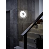 EGLO 98147 | Marchesa Eglo fali lámpa kerek 1x LED 1300lm 3000K IP44 nemesacél, rozsdamentes acél, fehér
