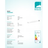 EGLO 98193 | Siderno Eglo tükörmegvilágító lámpa 1x LED 2600lm 4000K IP44 króm, szatén