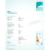 EGLO 98205 | EGLO-Access-Salobrena Eglo mennyezeti Access lámpa téglalap távirányító szabályozható fényerő, állítható színhőmérséklet, időkapcsoló, éjjelifény 1x LED 3900lm 2700 <-> 6500K fehér