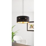 EGLO 98313 | Varillas Eglo függeszték lámpa kerek 3x E27 fekete, arany
