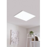 EGLO 98903 | Turcona Eglo mennyezeti LED panel - edgelight négyzet 1x LED 4200lm 4000K fehér, szatén