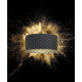 EGLO 99525 | Marasales Eglo függeszték lámpa kerek 1x E27 sárgaréz, áttetsző fekete