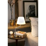 FARO 24008-13 | Eterna-FA Faro asztali lámpa 60cm 1x E27 fényes króm, fehér