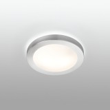 FARO 62981 | Logos-FA Faro fali lámpa 2x E27 IP44 szatén nikkel, opál