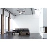 GLOBO 0308 | Azura Globo mennyezeti ventilátoros lámpa húzókapcsoló 1x E14 matt nikkel, grafit, fehér
