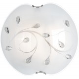 GLOBO 40404-3 | Burgundy Globo mennyezeti lámpa 3x E27 matt nikkel, fehér, átlátszó