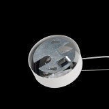 IDEAL LUX 009087 | Mapa Ideal Lux függeszték lámpa - MAPA BIANCO SP1 D30 - rövidíthető vezeték 1x E27 króm, savmart
