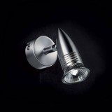 IDEAL LUX 009377 | Alfa Ideal Lux spot lámpa - ALFA AP1 NICKEL - elforgatható alkatrészek 1x GU10 400lm 3000K nikkel