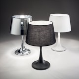 IDEAL LUX 032368 | London-IL Ideal Lux asztali lámpa - LONDON TL1 SMALL CROMO - 36,5cm kapcsoló 1x E27 króm