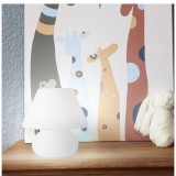 IDEAL LUX 074726 | Prato-IL Ideal Lux asztali lámpa - PRATO TL1 SMALL BIANCO - 18,5cm kapcsoló 1x E14 fehér, savmart