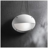 IDEAL LUX 096735 | Maddi Ideal Lux fali lámpa - MADDI-2 AP1 BIANCO - UV álló műanyag 1x E27 IP66 UV fehér, opál