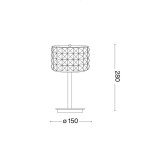 IDEAL LUX 114620 | Roma-IL Ideal Lux asztali lámpa - ROMA TL1 - 28cm kapcsoló 1x G9 300lm 3000K króm, átlátszó