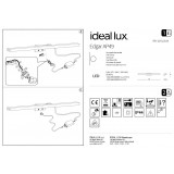 IDEAL LUX 136592 | Edgar-IL Ideal Lux tükörmegvilágító lámpa - EDGAR AP49 BIANCO - 1x LED 400lm 4000K IP44 fehér