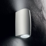 IDEAL LUX 147772 | Keope Ideal Lux fali lámpa - KEOPE AP2 BIANCO - UV álló műanyag 2x GU10 4000K IP55 UV fehér, szaténfehér