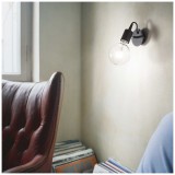 IDEAL LUX 148908 | Edison-IL Ideal Lux fali lámpa - EDISON AP1 NERO - 1x E27 fekete