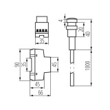 KANLUX 22370 | Kanlux fényérzékelő szenzor - alkonykapcsoló DIN35 modul IP65/20 fehér