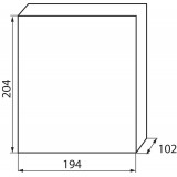 KANLUX 23610 | Kanlux falon kívüli elosztószekrény DIN35, 6P téglalap IP30 IK07 fehér, szürke-kék