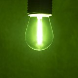KANLUX 26048 | E27 0,9W Kanlux Edison ST45 LED fényforrás filament - GREEN 75lm 220° IK04