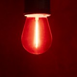 KANLUX 26049 | E27 0,9W Kanlux Edison ST45 LED fényforrás filament - RED 20lm 220° IK04