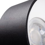 KANLUX 27577 | Riti Kanlux beépíthető lámpa henger Ø85mm 1x GU10 fekete, fehér