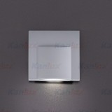 KANLUX 33327 | Erinus Kanlux beépíthető lámpa négyzet 75x75mm 1x LED 15lm 4000K szürke