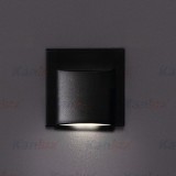KANLUX 33333 | Erinus Kanlux beépíthető lámpa négyzet 75x75mm 1x LED 15lm 4000K fekete