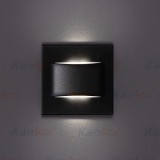 KANLUX 33337 | Erinus Kanlux beépíthető lámpa négyzet 75x75mm 1x LED 30lm 4000K fekete
