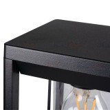 KANLUX 34984 | Vimo Kanlux álló lámpa 50cm 1x E27 IP44 fekete, áttetsző