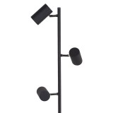 KANLUX 35788 | Evalo Kanlux álló lámpa 154cm taposókapcsoló elforgatható alkatrészek 3x GU10 fekete