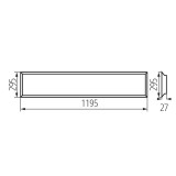 KANLUX 37174 | Blingo Kanlux álmennyezeti, mennyezeti, függeszték BACKLITE LED panel téglalap 1x LED 4080lm 4000K fehér