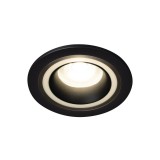 KANLUX 37250 | Feline Kanlux beépíthető lámpa kerek foglalat nélkül Ø90mm 1x MR16 / GU5.3 / GU10 fekete