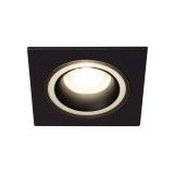 KANLUX 37256 | Feline Kanlux beépíthető lámpa négyzet foglalat nélkül 92x92mm 1x MR16 / GU5.3 / GU10 fekete