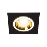 KANLUX 37257 | Feline Kanlux beépíthető lámpa négyzet foglalat nélkül 92x92mm 1x MR16 / GU5.3 / GU10 fekete, arany