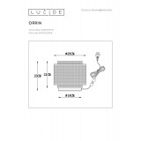 LUCIDE 02504/01/30 | Orrin Lucide asztali lámpa 160cm 1x E27 fekete, barna