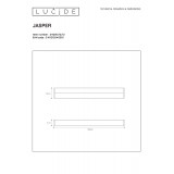 LUCIDE 04205/12/12 | Jasper Lucide fali lámpa 1x LED 860lm 3000K IP44 szatén nikkel, opál