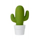 LUCIDE 13513/01/33 | Cactus Lucide asztali lámpa 30,5cm kapcsoló 1x E14 fehér, zöld