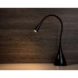 LUCIDE 18650/03/30 | Zozy Lucide asztali lámpa 48,5cm fényerőszabályzós kapcsoló flexibilis 1x LED 300lm 3000K fekete