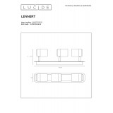 LUCIDE 26957/15/12 | Lennert Lucide spot lámpa elforgatható alkatrészek 3x GU10 320lm 3000K króm