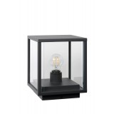 LUCIDE 27883/25/30 | ClaireL Lucide asztali lámpa 24,5cm 1x E27 IP54 fekete, átlátszó