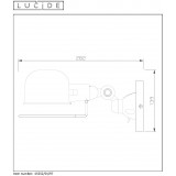 LUCIDE 45252/01/97 | Honore Lucide falikar lámpa elforgatható alkatrészek 1x E14 rozsdabarna