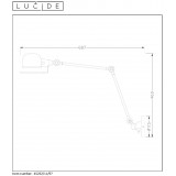 LUCIDE 45252/11/97 | Honore Lucide falikar lámpa elforgatható alkatrészek 1x E14 rozsdabarna